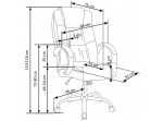 RELAX tmavo-hnedá, kancelárske kreslo