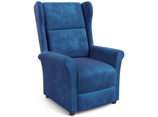 AGUSTIN 2 granátové, polohovacie kreslo