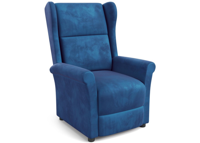 AGUSTIN 2 granátové, polohovacie kreslo