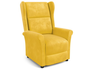 AGUSTIN 2 horčicové, polohovacie kreslo