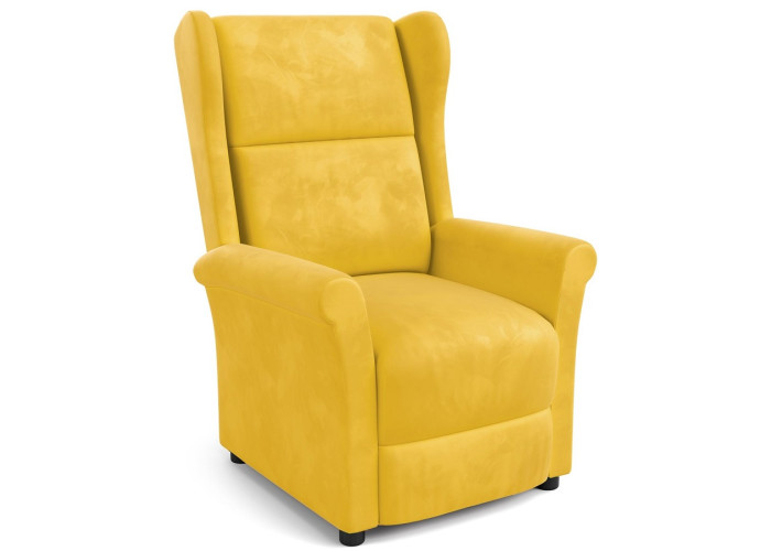 AGUSTIN 2 horčicové, polohovacie kreslo