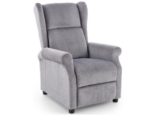 AGUSTIN sivé, polohovacie kreslo