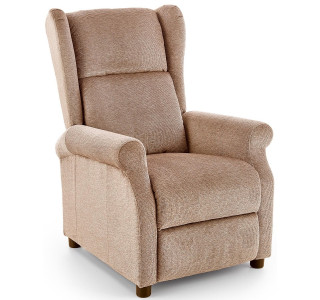 AGUSTIN béžové, polohovacie kreslo