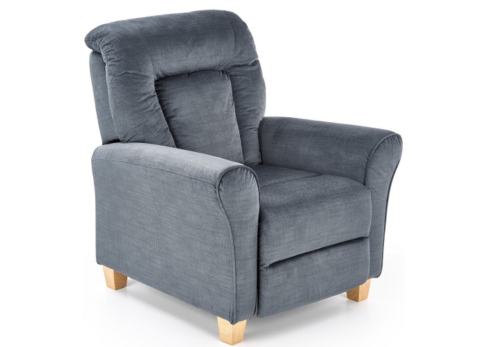 BARD sivé, polohovacie kreslo