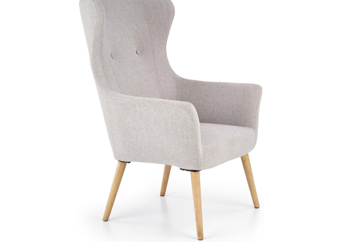 COTTO svetlosivé, relaxačné kreslo