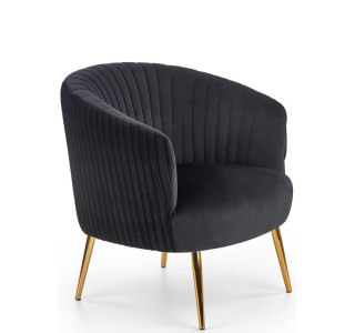 CROWN čierne, relaxačné kreslo