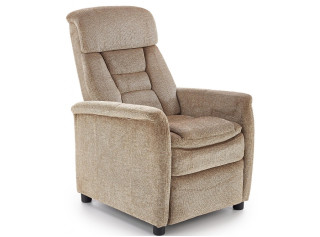 JORDAN béžové, polohovacie kreslo