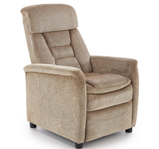 JORDAN béžové, polohovacie kreslo