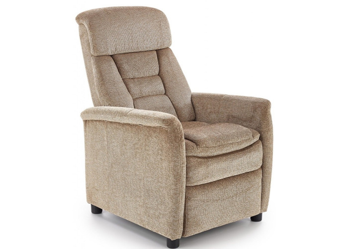 JORDAN béžové, polohovacie kreslo