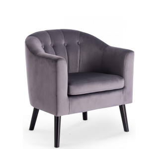 MARSHAL sivé, relaxačné kreslo