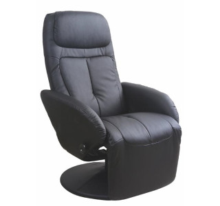 OPTIMA čierne, polohovacie kreslo