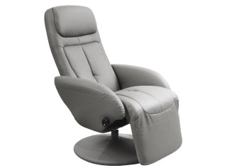 OPTIMA sivé, polohovacie kreslo