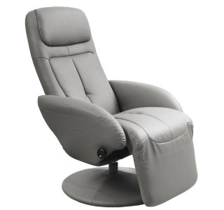 OPTIMA sivé, polohovacie kreslo