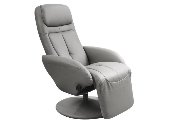 OPTIMA sivé, polohovacie kreslo