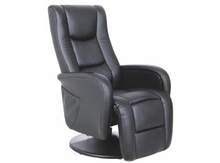 PULSAR čierne, masážne polohovacie kreslo