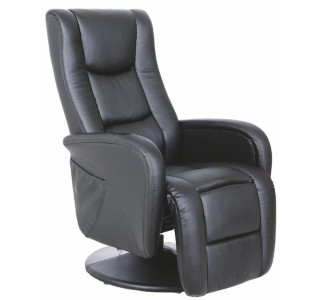 PULSAR čierne, masážne polohovacie kreslo