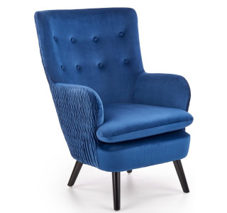 RAVEL modré, relaxačné kreslo