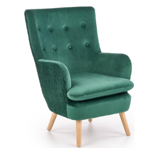 RAVEL zelené, relaxačné kreslo
