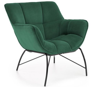 BELTON zelené, relaxačné kreslo