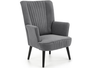 DELGADO sivé, relaxačné kreslo