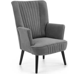 DELGADO sivé, relaxačné kreslo