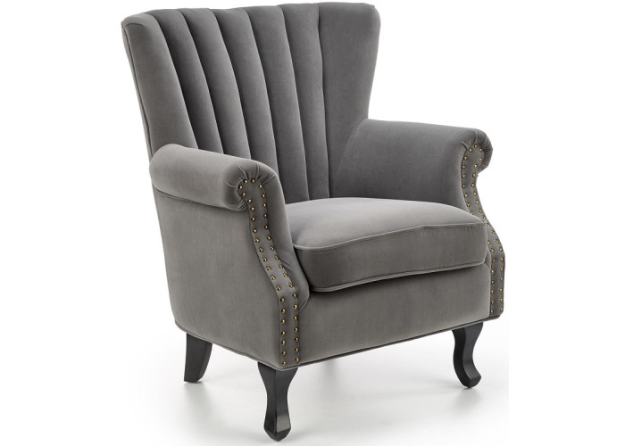 TITAN sivé, relaxačné kreslo