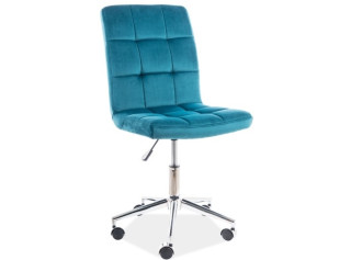 S-020 tyrkysová, detské otočné kreslo