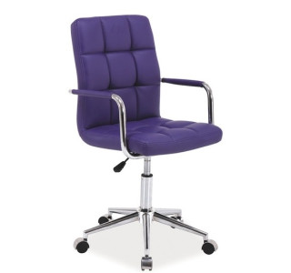 S-022 fialová ekokoža, kancelárske kreslo