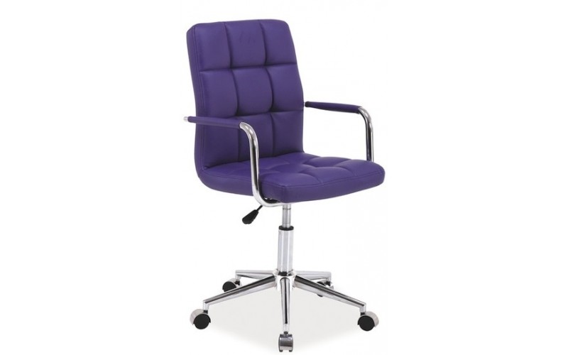 S-022 fialová ekokoža, kancelárske kreslo