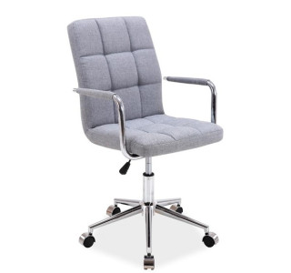S-022 sivá látka, kancelárske kreslo