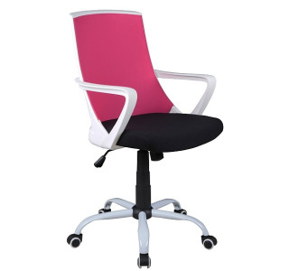S-248 ružovo-čierna, kancelárske kreslo