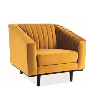ASPREY 1 kari žlté, relaxačné kreslo