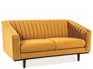 ASPREY 2 kari žlté, relaxačné dvojkreslo