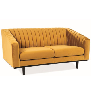 ASPREY 2 kari žlté, relaxačné dvojkreslo