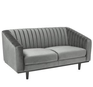 ASPREY 2 sivé, relaxačné dvojkreslo