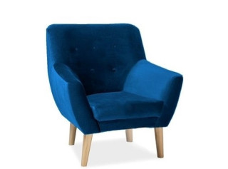 NORDIC 1 zamatové granátové, relaxačné kreslo