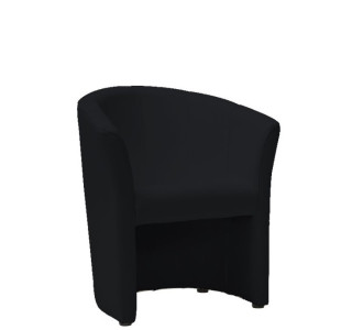 TM-1E čierna ekokoža, relaxačné kreslo