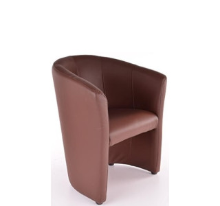 TM-1E tmavohnedá ekokoža, relaxačné kreslo