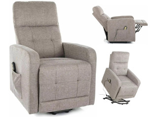 OTUS II BREGO béžové rozkladacie a polohovacie kreslo