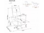 NESTOR RAVEN béžové relaxačné polohovacie kreslo NESTOR RAVEN béžové relaxačné polohovacie kreslo