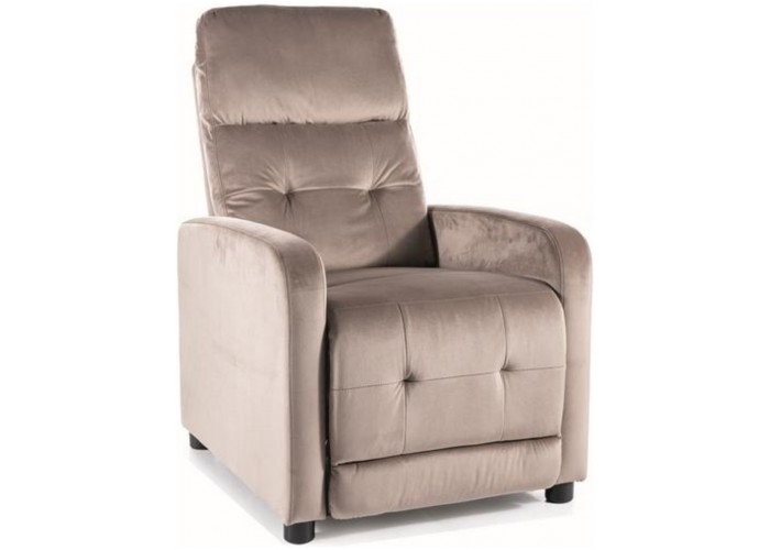 OTUS VELVET béžové relaxačné polohovacie kreslo OTUS VELVET béžové relaxačné polohovacie kreslo