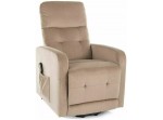 OTUS VELVET II béžové relaxačné polohovacie kreslo OTUS VELVET II béžové relaxačné polohovacie kreslo