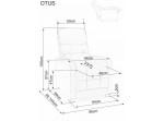 OTUS VELVET II béžové relaxačné polohovacie kreslo OTUS VELVET II béžové relaxačné polohovacie kreslo
