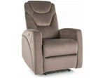 KRONOS VELVET cappuccino relaxačné polohovacie kreslo KRONOS VELVET cappuccino relaxačné polohovacie kreslo