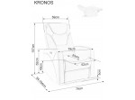 KRONOS VELVET cappuccino relaxačné polohovacie kreslo KRONOS VELVET cappuccino relaxačné polohovacie kreslo