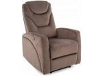 KRONOS VELVET cappuccino relaxačné polohovacie kreslo KRONOS VELVET cappuccino relaxačné polohovacie kreslo