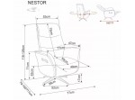 NESTOR RAVEN cappuccino relaxačné polohovacie kreslo NESTOR RAVEN cappuccino relaxačné polohovacie kreslo