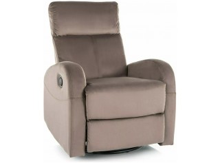 OLIMP VELVET cappuccino relaxačné polohovacie kreslo