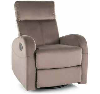 OLIMP VELVET cappuccino relaxačné polohovacie kreslo