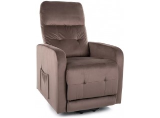OTUS VELVET II cappuccino relaxačné polohovacie kreslo